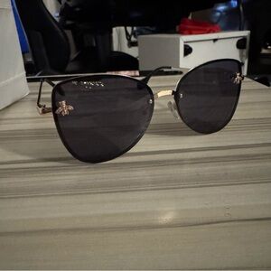 Elegant Black and Gold Sunglasses